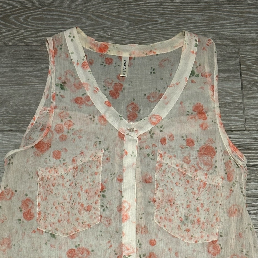 Floral RVCA Top - Picture 3 of 5